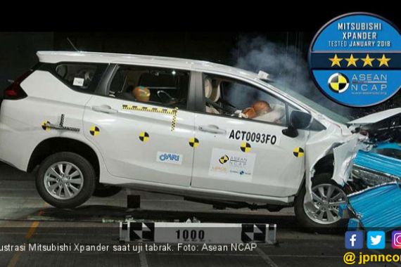 Uji Tabrak, Mitsubishi Raik Skor 4 Bintang NCAP - JPNN.COM