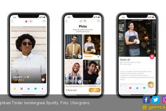 Tinder Kini Terintergrasi Spotify - JPNN.COM