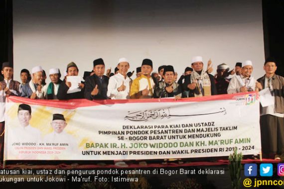Kiai dan Ustaz di Bogor Barat Gelar Deklarasi Dukung Jokowi - JPNN.COM