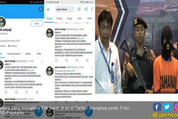 Hina Panglima TNI di Medsos, Galuh Langsung Dijemput Pak Polisi - JPNN.COM