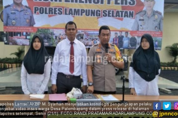 Penyebar Video Panas Ayah dan Anak di Lampung Resmi Jadi Tersangka - JPNN.COM