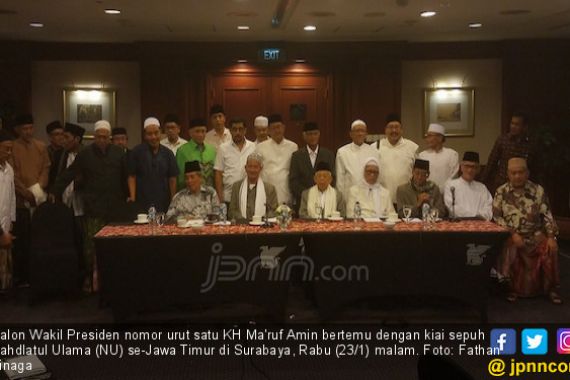 Kiai Sepuh NU Sepakat All Out Menangkan Jokowi - Ma'ruf - JPNN.COM
