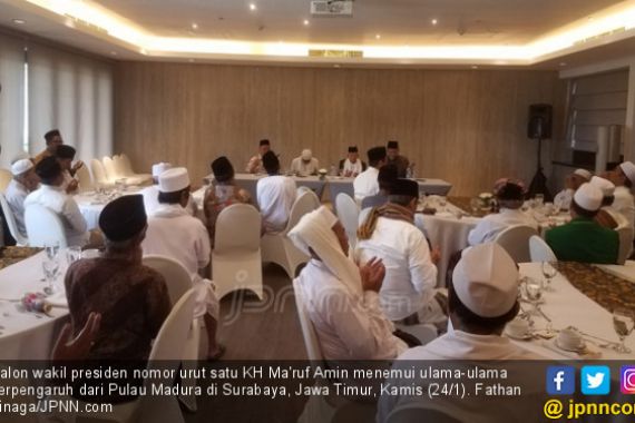 Dapat Dukungan Kiai-Kiai Madura, Ma'ruf Amin Yakin Menang Pilpres 2019 - JPNN.COM