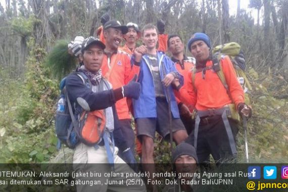 Sempat Hilang, WNA Rusia Pendaki Gunung Agung Ditemukan Terluka - JPNN.COM