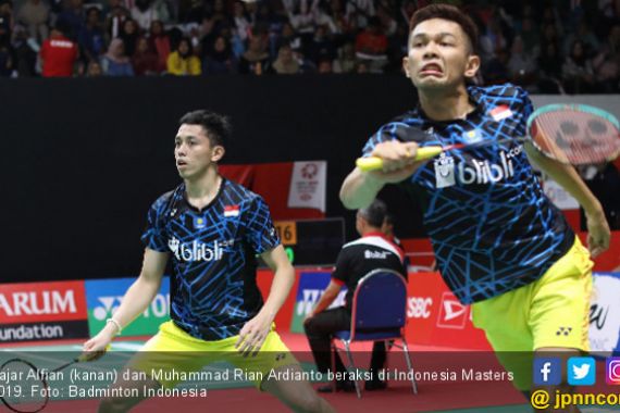 8 Besar Indonesia Masters: Minions di Mata Fajar dan Rian - JPNN.COM