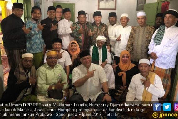 Temui Ulama di Madura, Ketum PPP Humphrey: Target Kami Memenangkan Prabowo - JPNN.COM