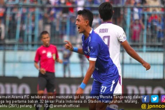 Kalahkan Persita, Langkah Arema FC Lebih Ringan di Leg Kedua - JPNN.COM