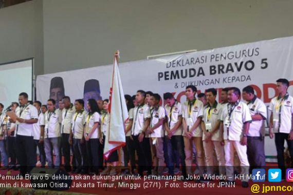 Dukung Jokowi – Ma’ruf Amin, Pemuda Bravo 5 Siap Berantas Hoaks - JPNN.COM