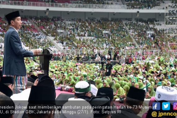 Jokowi Doakan Muslimat NU Makin Jaya, Indonesia Makmur - JPNN.COM