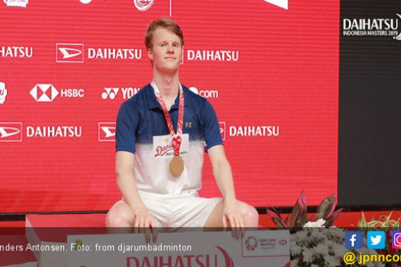 Anders Antonsen, Bule Denmark yang Tak Percaya Bisa Juara di Istora - JPNN.COM