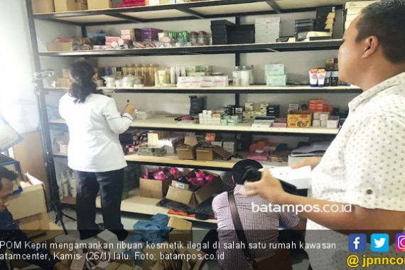 BPOM Kepri Sita Ribuan Kosmetik Ilegal Senilai Rp 150 Juta - JPNN.COM