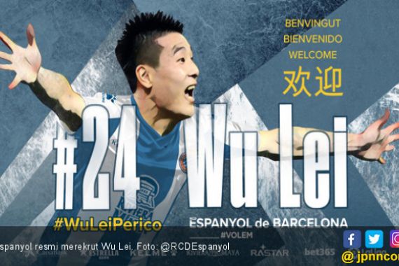 Espanyol Datangkan Wu Lei Mesin Gol Liga Tiongkok - JPNN.COM