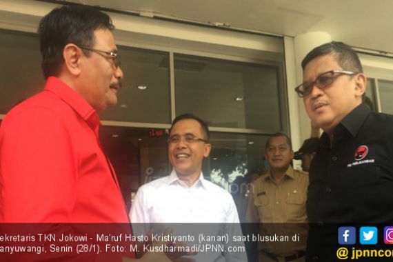 Hasto Optimistis Jokowi - Ma'ruf Raih 70 Persen di Jawa Timur - JPNN.COM