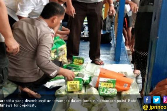 52 Kg Sabu-sabu Disembunyikan dalam Lumpur, 3 Nelayan Ditangkap Polisi - JPNN.COM
