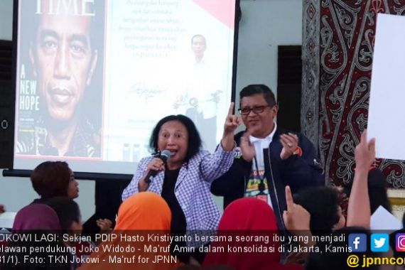 Bujukan Hasto & Djarot kepada Para Ibu agar Aktif Menangkan Jokowi-Ma'ruf - JPNN.COM