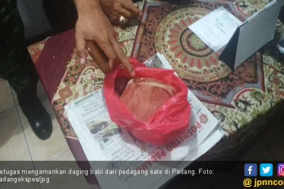 Positif Pakai Daging Babi, Pedagang Sate di Padang Diamankan Tim Gabungan - JPNN.COM