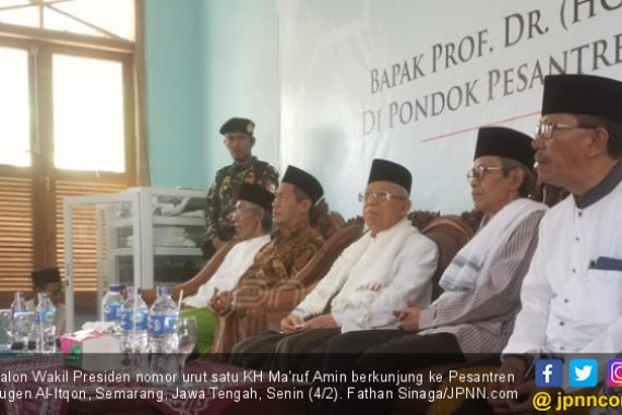 Ma'ruf Amin: Tanggung Jawab Ulama dan Santri Sangat Besar Jaga NKRI - JPNN.COM