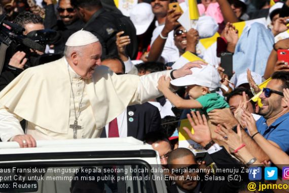 Paus Fransiskus Pimpin Misa Publik Pertama di Uni Emirat Arab - JPNN.COM