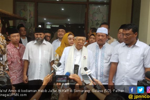 Jokowi - Ma'ruf Amin Dapat Doa Agar Menang Pilpres dari Habib Ja'far Alkaff - JPNN.COM