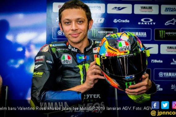Rossi Pamer Helm Terbaru Khusus Selama Tes MotoGP 2019 - JPNN.COM