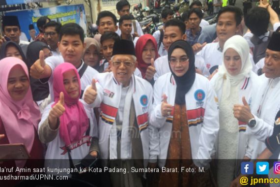 Ma'ruf Amin Optimistis 01 Menang di Sumatera Barat - JPNN.COM