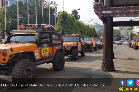 84 Mobil 4x4 dan 74 Motor Siap Tempur di IOX 2019 Andalas - JPNN.COM