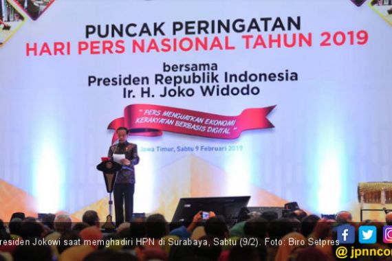 Harapan Jokowi di HPN 2019, Sungguh Menyentuh - JPNN.COM