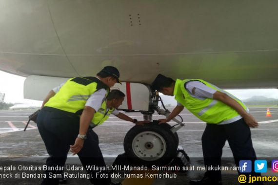 OBU Wilayah VIII Bandara Sam Ratulangi Lakukan Ramp Check - JPNN.COM