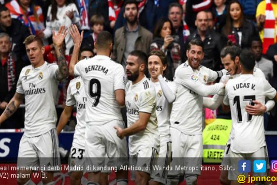 Derbi Madrid: 3 Kali Pakai VAR, Hujan Kartu, Real Naik ke Tangga Kedua - JPNN.COM