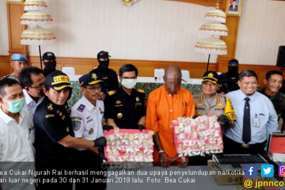 Bea Cukai Ngurah Rai Gagalkan penyelundupan Narkoba Senilai Rp 1,6 M - JPNN.COM