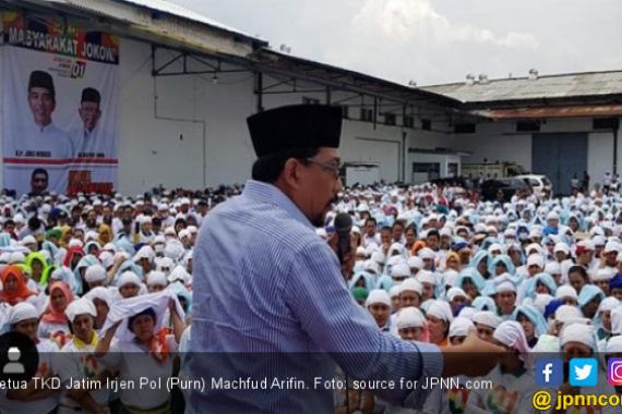 TKD Jatim Pimpin Komitmen Coblos Jokowi Bareng Ribuan Pekerja di Malang - JPNN.COM