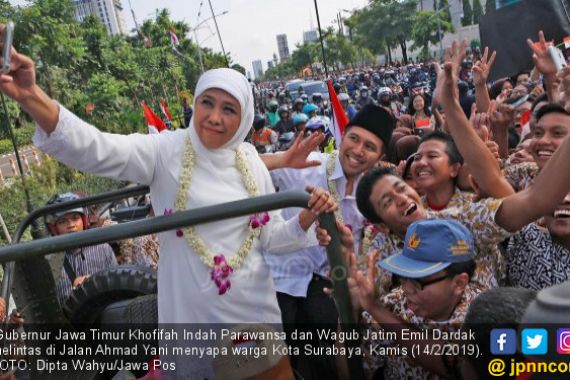 Nuansa 99 Pasangan Khofifah – Emil Dardak, Seru Banget - JPNN.COM