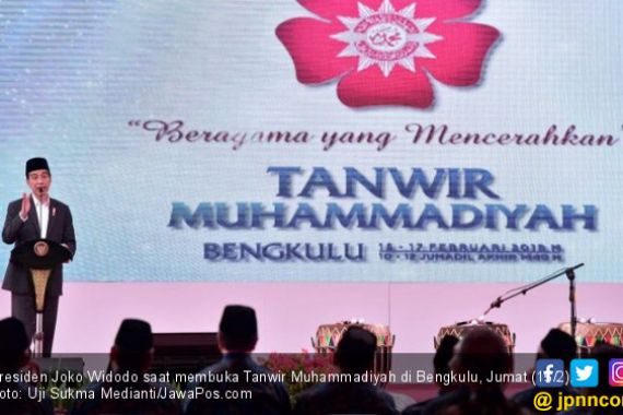 Buka Tanwir di Bengkulu, Presiden Jokowi Banggakan Muhammadiyah - JPNN.COM