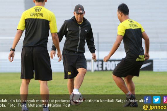 Pelatih Persiba Salahudin Kembali Diperiksa Satgas Antimafia Bola - JPNN.COM