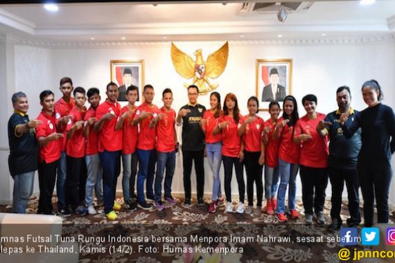 Pesan Menpora kepada Timnas Futsal Tuna Rungu Jelang ke Thailand - JPNN.COM