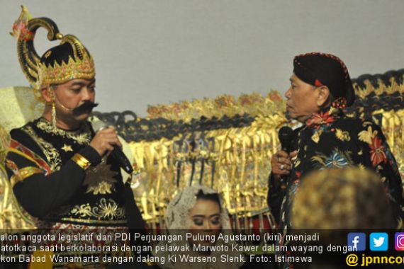 Caleg Rocker Jadi Gatotkaca demi Kampanyekan Jokowi di Permukiman Padat - JPNN.COM