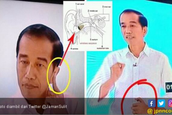 Apa Benar Jokowi Pakai Earphone Saat Debat Kedua Capres? - JPNN.COM