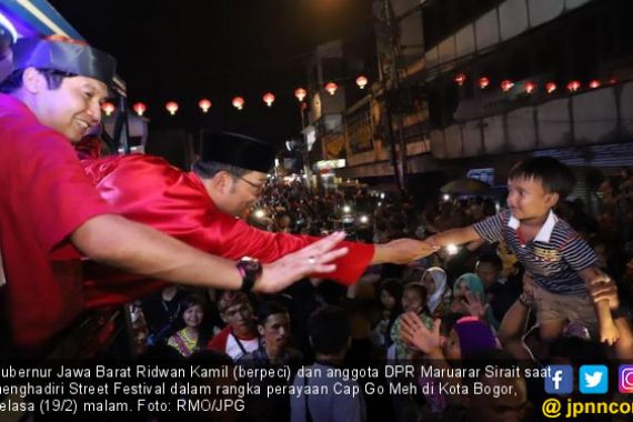 Pesan dan Pantun Kang Emil pada Perayaan Cap Go Meh di Bogor - JPNN.COM
