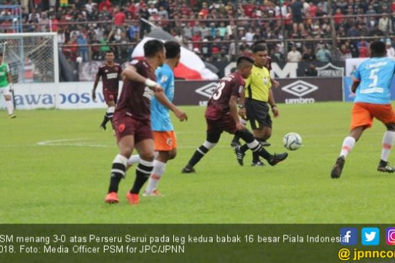 Hancurkan Perseru 12-0, PSM ke Perempat Final Piala Indonesia 2018 - JPNN.COM