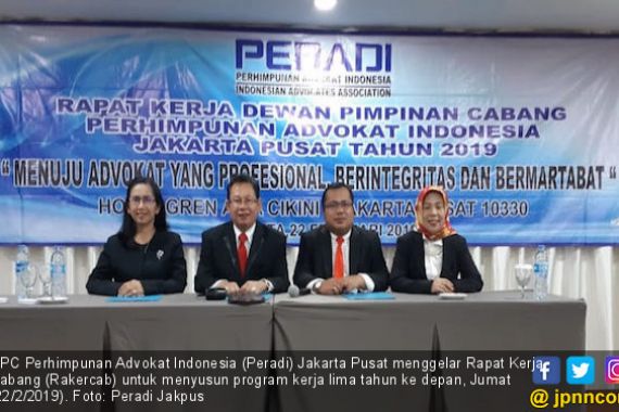 Rakercab Peradi Jakpus: Advokat Harus Berintegritas dan Independen - JPNN.COM