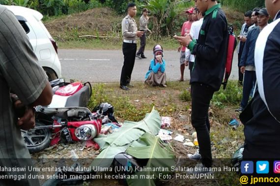 Kecelakaan Maut, Mahasiswi Universitas Nahdlatul Ulama Meninggal Mengenaskan - JPNN.COM