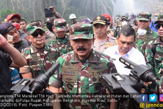 Panglima TNI Siapkan Dua Strategi Memadamkan Kathutla di Pulau Rupat - JPNN.COM
