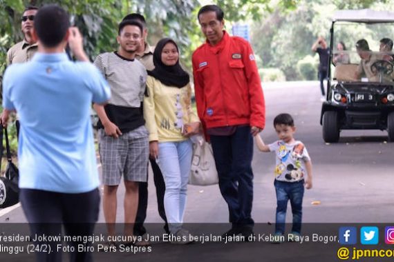 Presiden Jokowi Ajak Jan Ethes Jalan-jalan di Kebun Raya Bogor - JPNN.COM