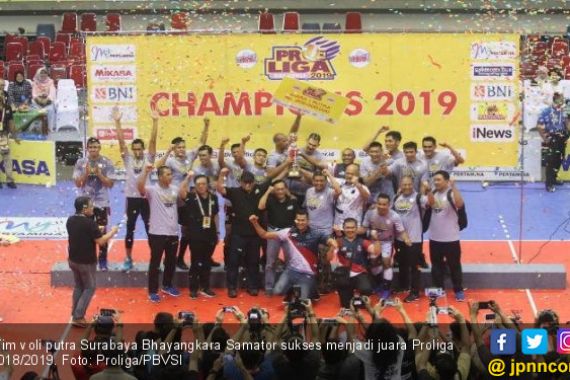 Kunci Utama Surabaya Samator Juara Proliga - JPNN.COM