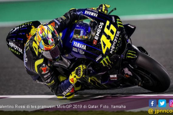Tes Pramusim MotoGP 2019 Qatar: Rossi Masih Keluhkan Yamaha YZR-M1 - JPNN.COM