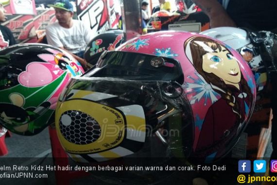 JP Rilis Helm Anak Bergaya Retro, Harga Rp 200 Ribuan - JPNN.COM