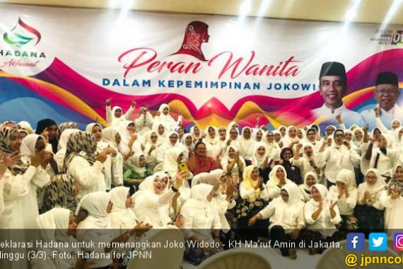 Akhwat Hadana Janji Ada di Garis Depan Tangkal Hoaks yang Menyerang Jokowi - Ma'ruf - JPNN.COM