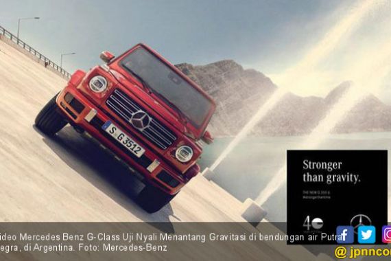 Video Mercedes Benz G-Class Uji Nyali Menantang Gravitasi - JPNN.COM