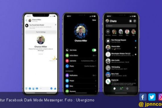 Facebook Mulai Ujicoba Fitur Dark Mode Messenger - JPNN.COM