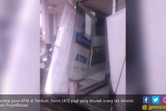 Gerai ATM BRI di Samping Kecamatan Tamsel Dirusak - JPNN.COM